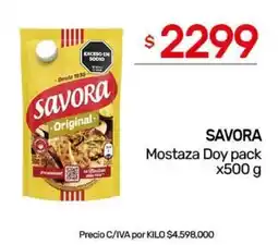 Nini Mayorista Savora mostaza doy pack oferta