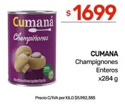 Nini Mayorista Cumana champignones enteros oferta