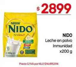 Nini Mayorista Nestlé nido leche en polvo inmunidad oferta