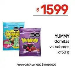 Nini Mayorista Yummy gomitas vs. sabores oferta