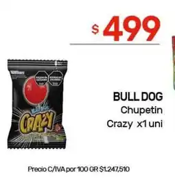 Nini Mayorista Bulldog chupetin crazy oferta