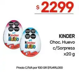 Nini Mayorista Kinder choc. huevo c/sorpresa oferta