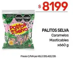 Nini Mayorista Palitos selva caramelos masticables oferta