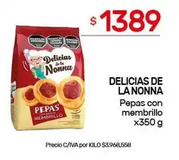 Nini Mayorista Delicias de la nonna pepas con membrillo oferta