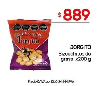 Nini Mayorista Jorgito bizcochitos de grasa oferta