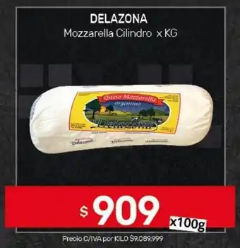 Nini Mayorista Delazona mozzarella cilindro oferta