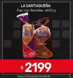 Nini Mayorista La santiagueña pan con semillas oferta