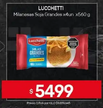 Nini Mayorista Lucchetti milanesas soja grandes oferta