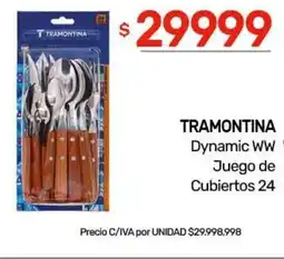 Nini Mayorista Tramontina dynamic ww juego de cubiertos 24 oferta