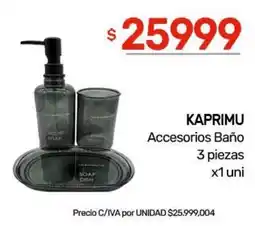 Nini Mayorista Kaprimu accesorios baño oferta