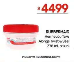 Nini Mayorista Rubbermaid hermetico take alongs twist & seal oferta