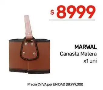 Nini Mayorista Marwal canasta matera oferta