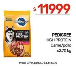 Nini Mayorista Pedigree high protein carne/pollo oferta