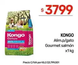 Nini Mayorista Kongo alim.p/gato gourmet salmón oferta