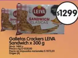 Supermercados Buenos Días Leiva galletas crackers sandwich oferta