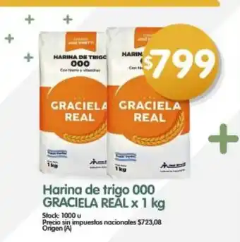 Supermercados Buenos Días Graciela real harina de trigo 000 oferta