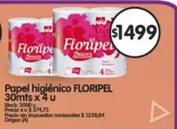 Supermercados Buenos Días Floripel papel higiénico oferta
