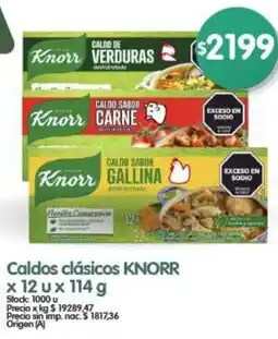 Supermercados Buenos Días Knorr caldos clásicos oferta