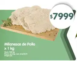 Supermercados Buenos Días Milanesas de Pollo oferta