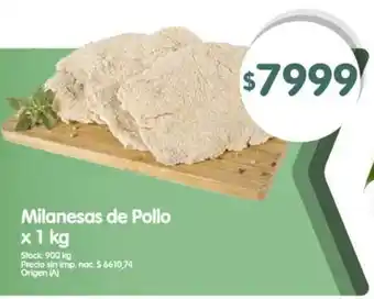 Supermercados Buenos Días Milanesas de Pollo oferta