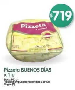 Supermercados Buenos Días Pizzeta buenos días oferta