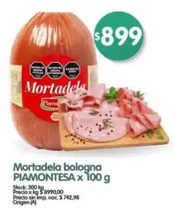 Supermercados Buenos Días Mortadela bologna piomontesa oferta