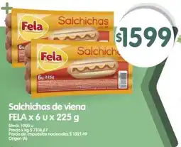 Supermercados Buenos Días Fela salchichas de viena oferta