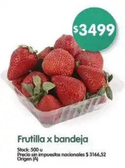 Supermercados Buenos Días Frutilla x bandeja oferta
