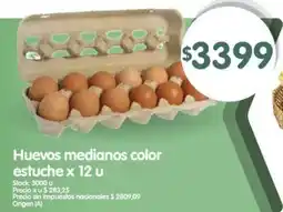 Supermercados Buenos Días Huevos medianos color oferta