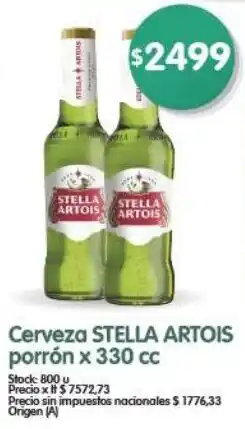 Supermercados Buenos Días Stella artois cerveza oferta