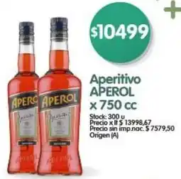 Supermercados Buenos Días Aperol aperitivo oferta