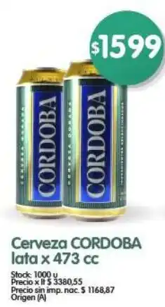 Supermercados Buenos Días Cerveza cordoba oferta