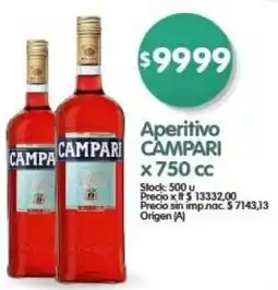 Supermercados Buenos Días Campari aperitivo oferta