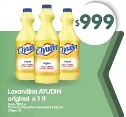 Supermercados Buenos Días Ayudin lavandina original oferta