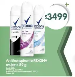 Supermercados Buenos Días Rexona antitranspirante mujer oferta