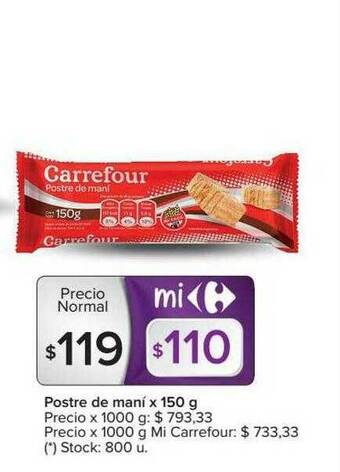 Carrefour Postre De Maní oferta