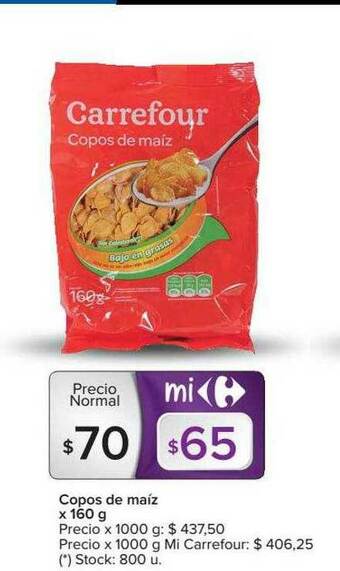 Carrefour Copos De Maíz oferta