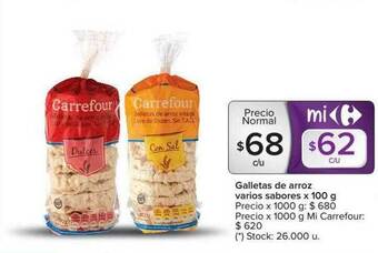 Carrefour Galletas De Arroz oferta