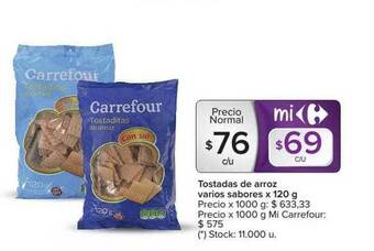 Carrefour Tostadas De Arroz oferta