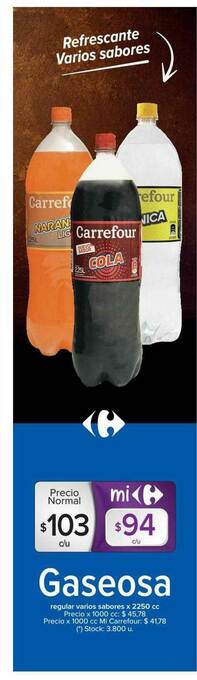 Carrefour Gaseosa Regular oferta
