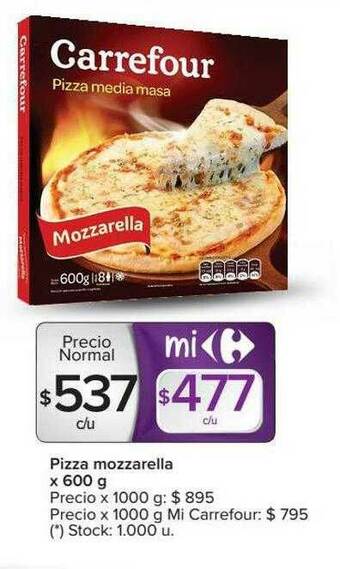 Carrefour Pizza Mozzarella oferta