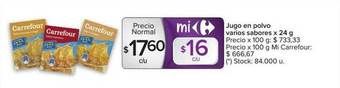 Carrefour Jugo En Polvo oferta