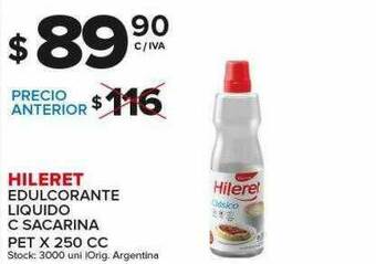 Carrefour Maxi Hileret Edulcorante Liquido C Sacarina oferta