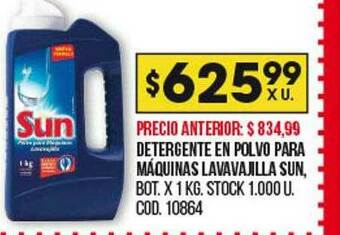 Coto Detergente En Polvo Para Máquinas Lavavajillas Sun oferta