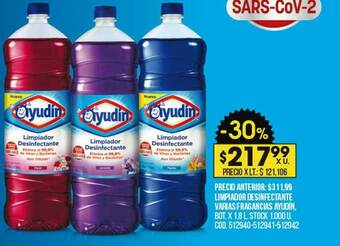 Coto Limpiador Desinfectante Varias Fragancias Ayudín oferta