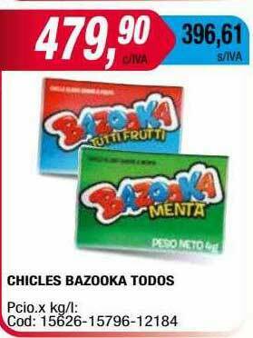 Maxiconsumo Chicles Bazooka Todos oferta