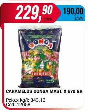 Maxiconsumo Caramelos Donga Mast oferta