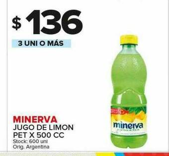Carrefour Maxi Minerva Jugo De Limon oferta