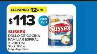 Carrefour Maxi Sussex Rollo De Cocina Familiar Espiral oferta