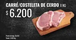 Supermercados Tadicor Carré/costeleta de cerdo oferta